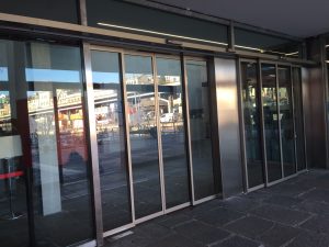 porte automatiche telescopiche per il Galata Museo del Mare di Genova